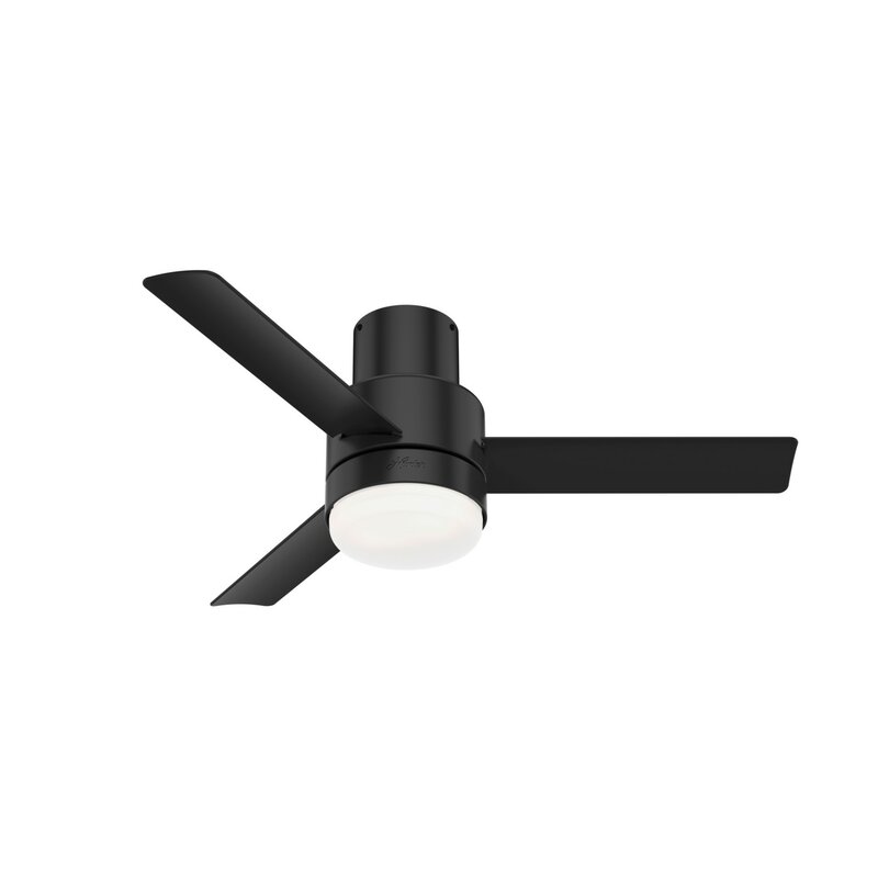 Hunter Fan 44" Gimour 3 - Blade Flush Mount Ceiling Fan with Remote